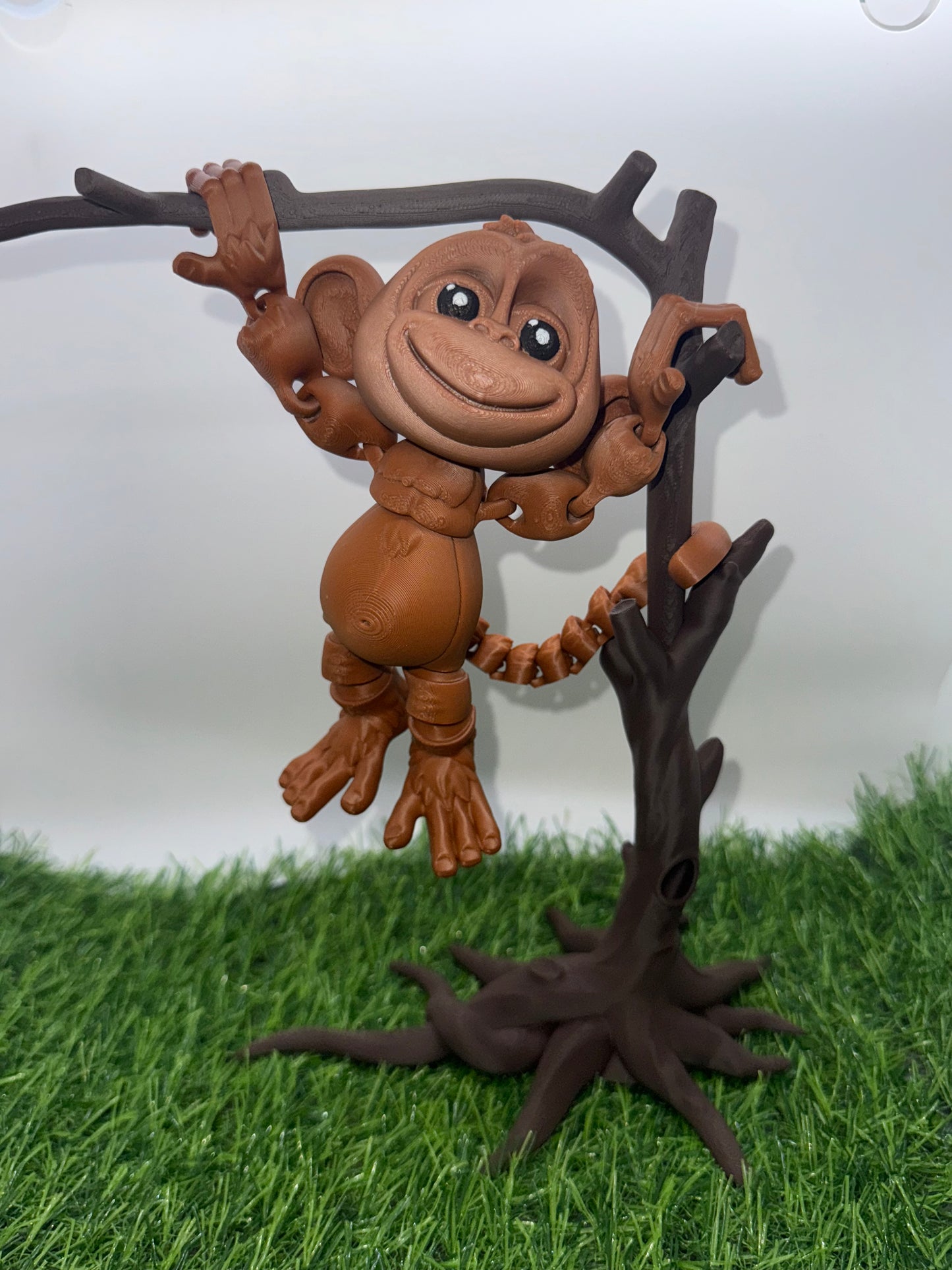 Articulated Monkey - Optional Tree - 3d Printed