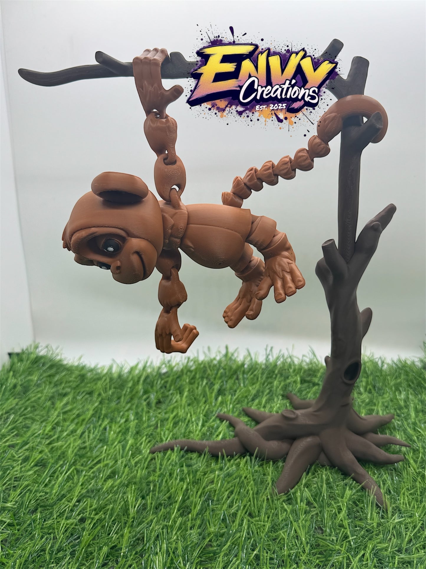 Articulated Monkey - Optional Tree - 3d Printed