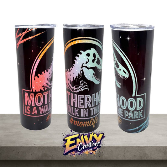 Motherhood Is A Walk In The Park Design 1 – 20oz Stainless Steel Tumbler