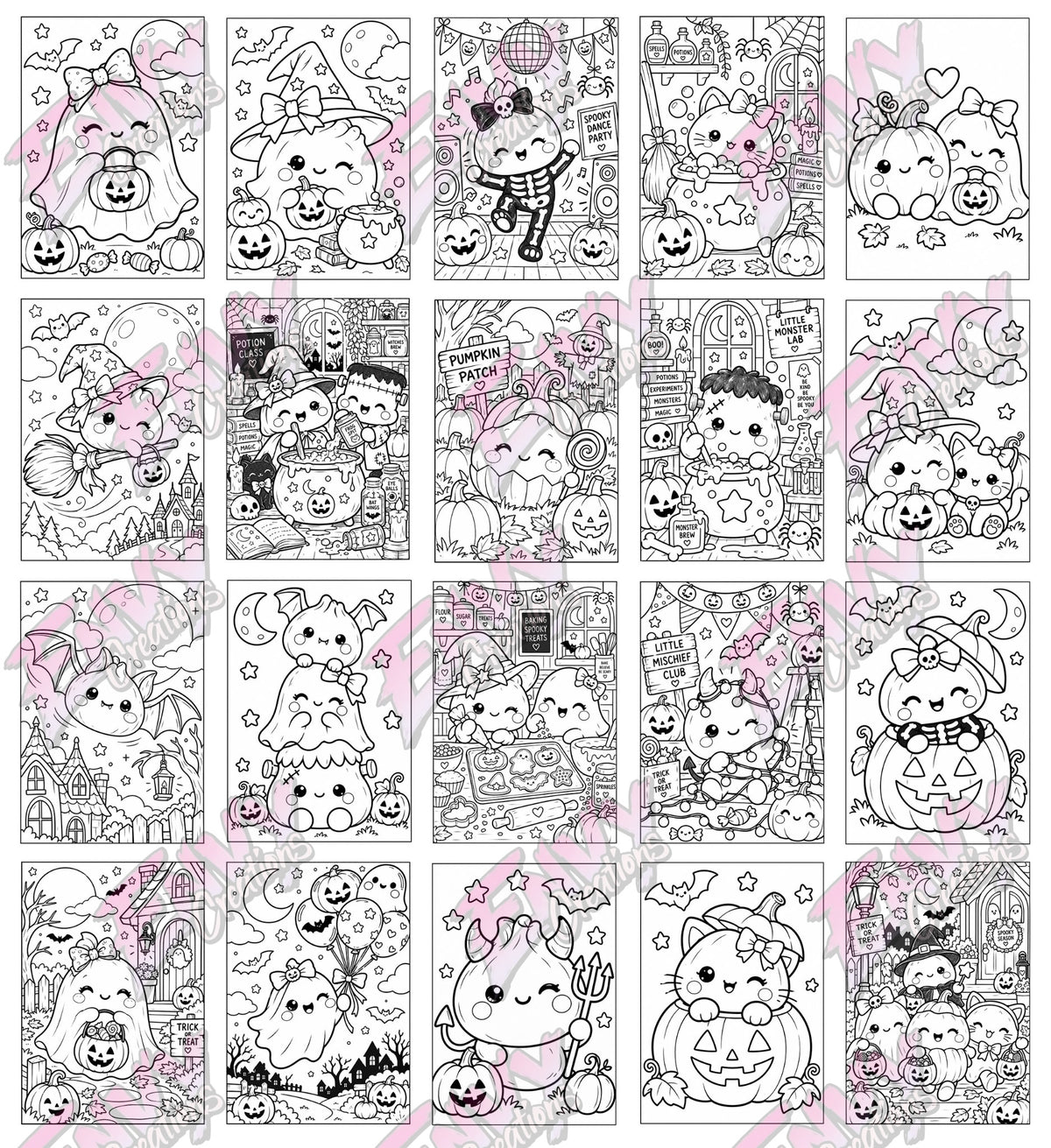 Halloween Dumplettes | Colouring Book