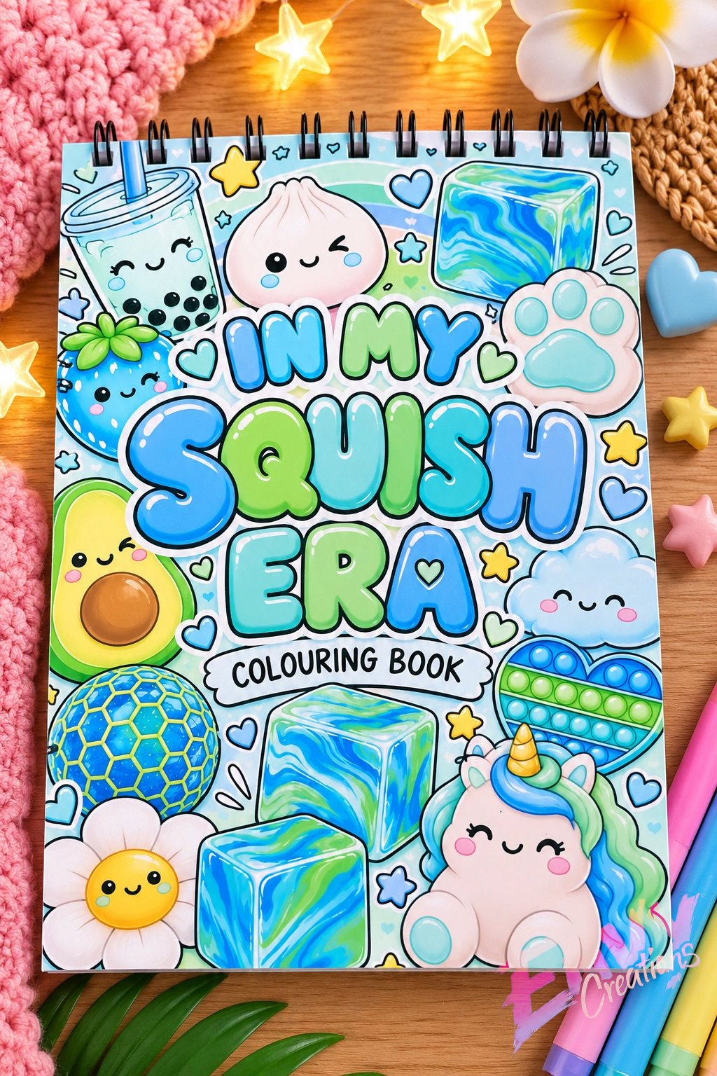 In My Squish Era | Blue | Colouring Book