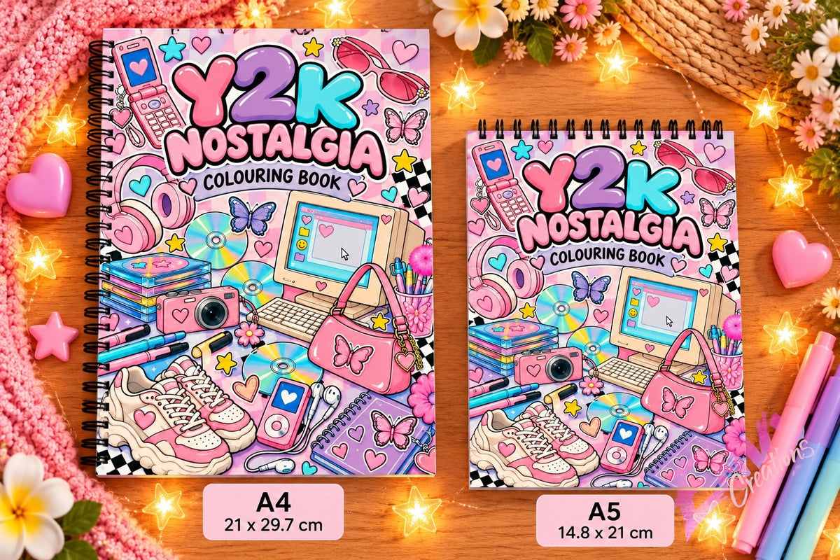 Y2K Nostalgia | Colouring Book