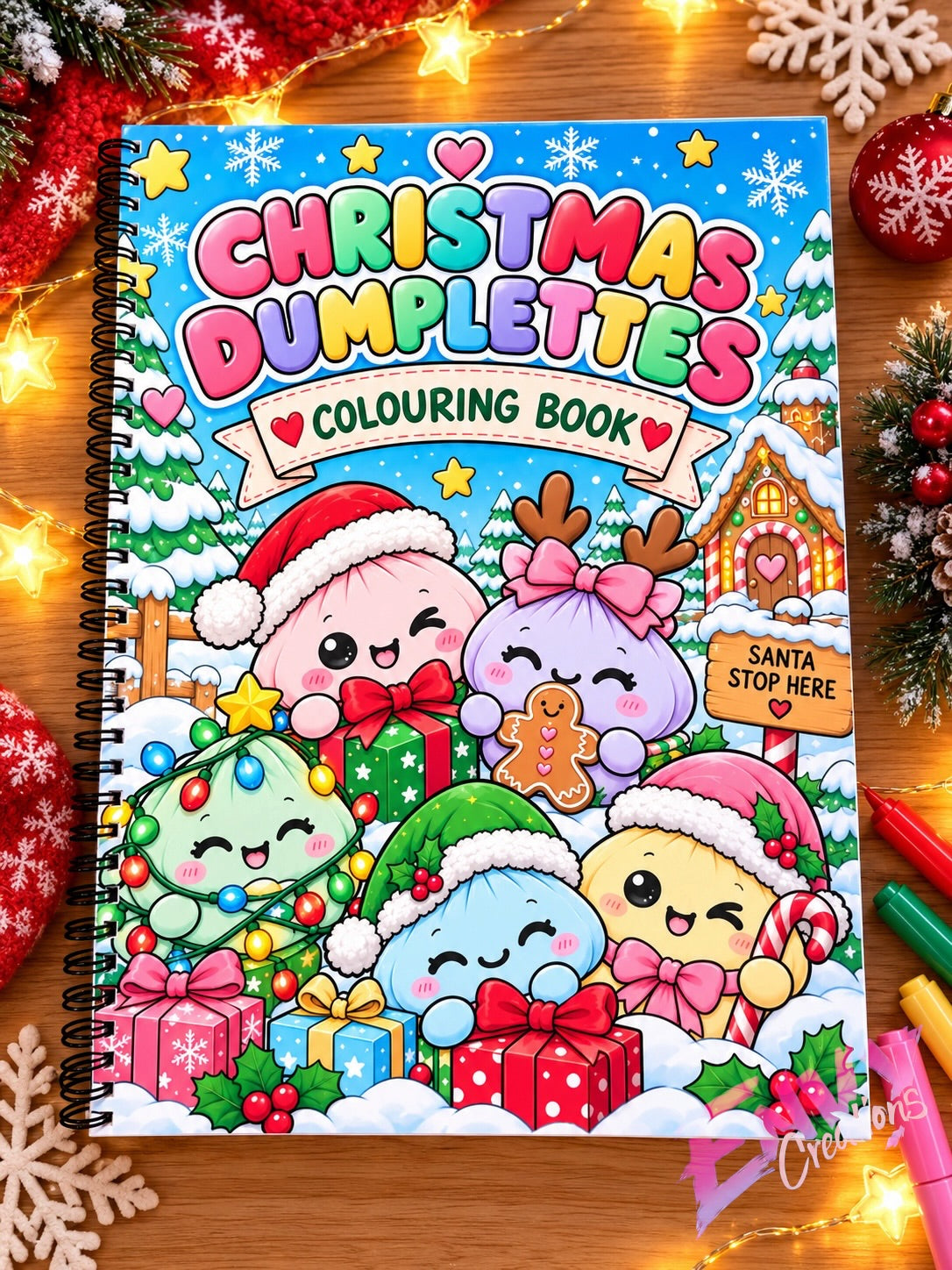 Christmas Dumplettes | Colouring Book