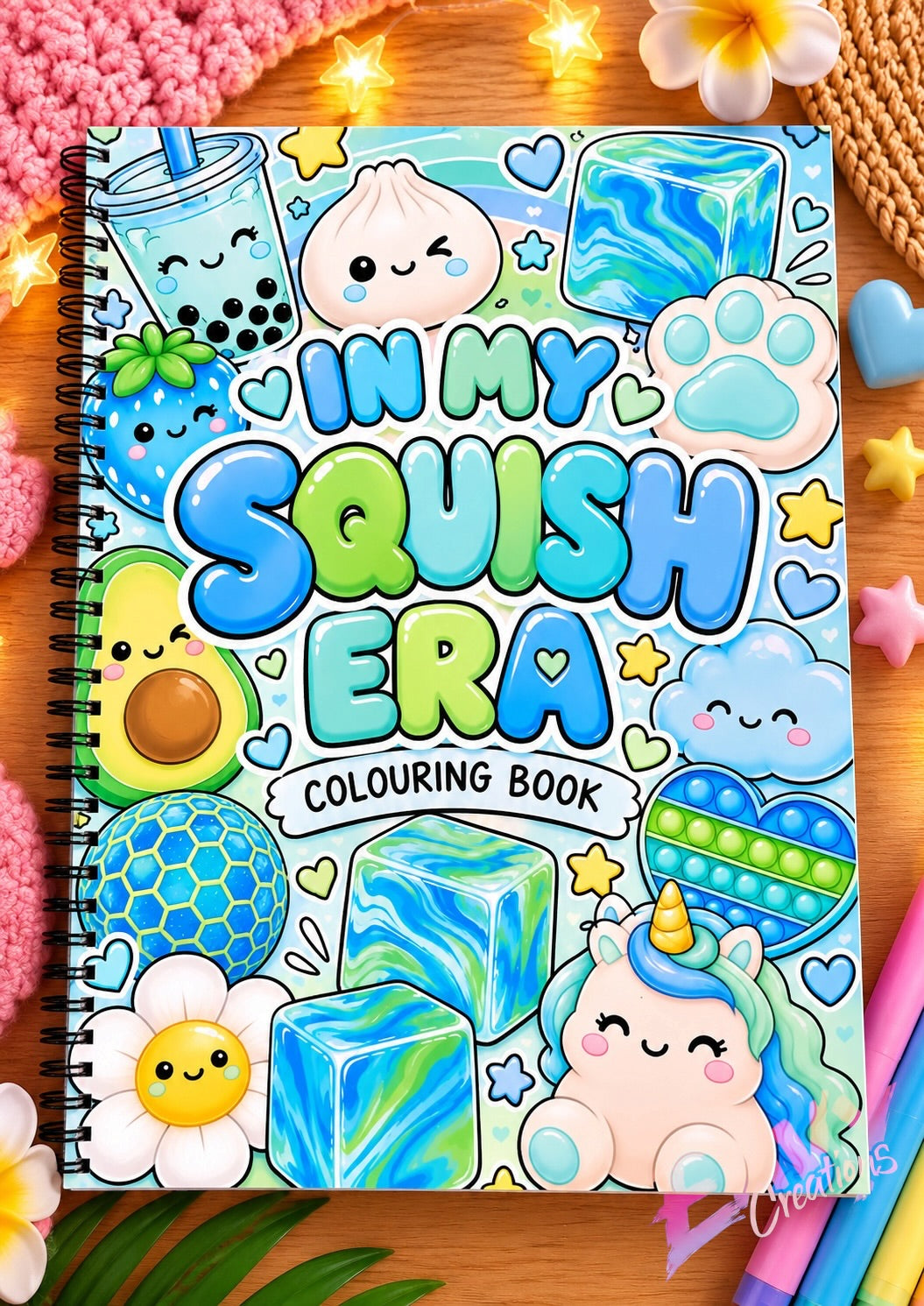 In My Squish Era | Blue | Colouring Book