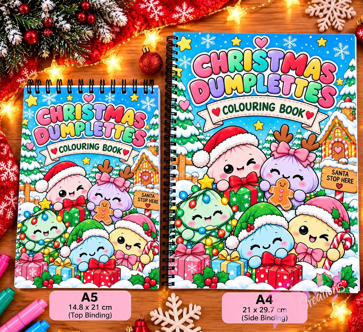 Christmas Dumplettes | Colouring Book