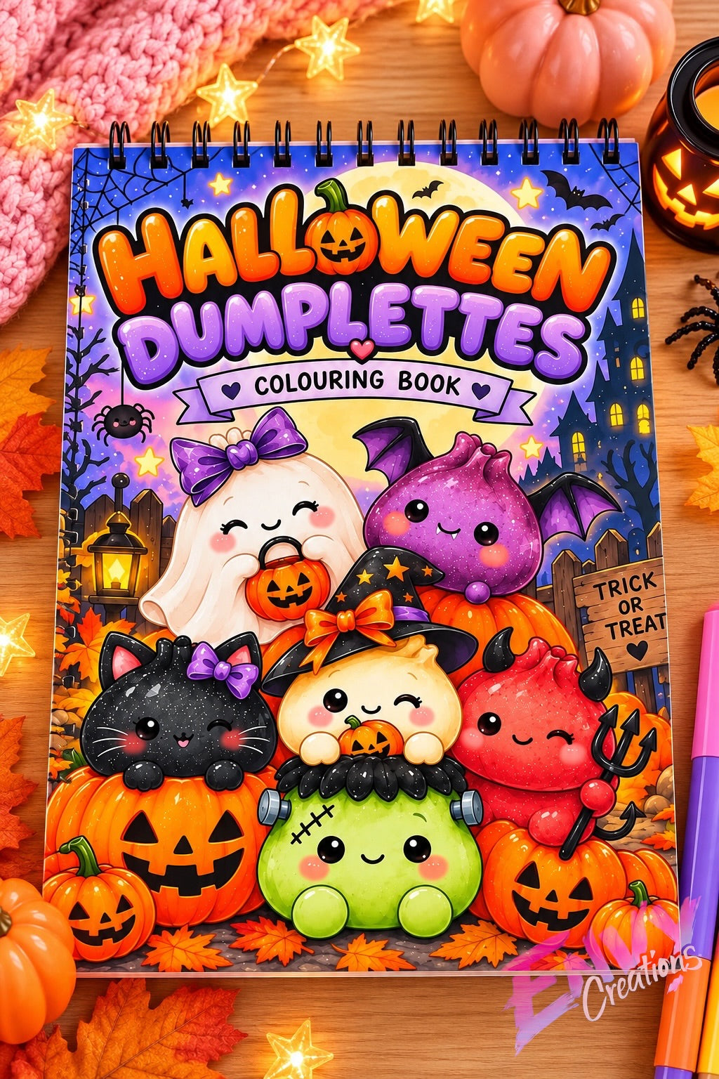 Halloween Dumplettes | Colouring Book