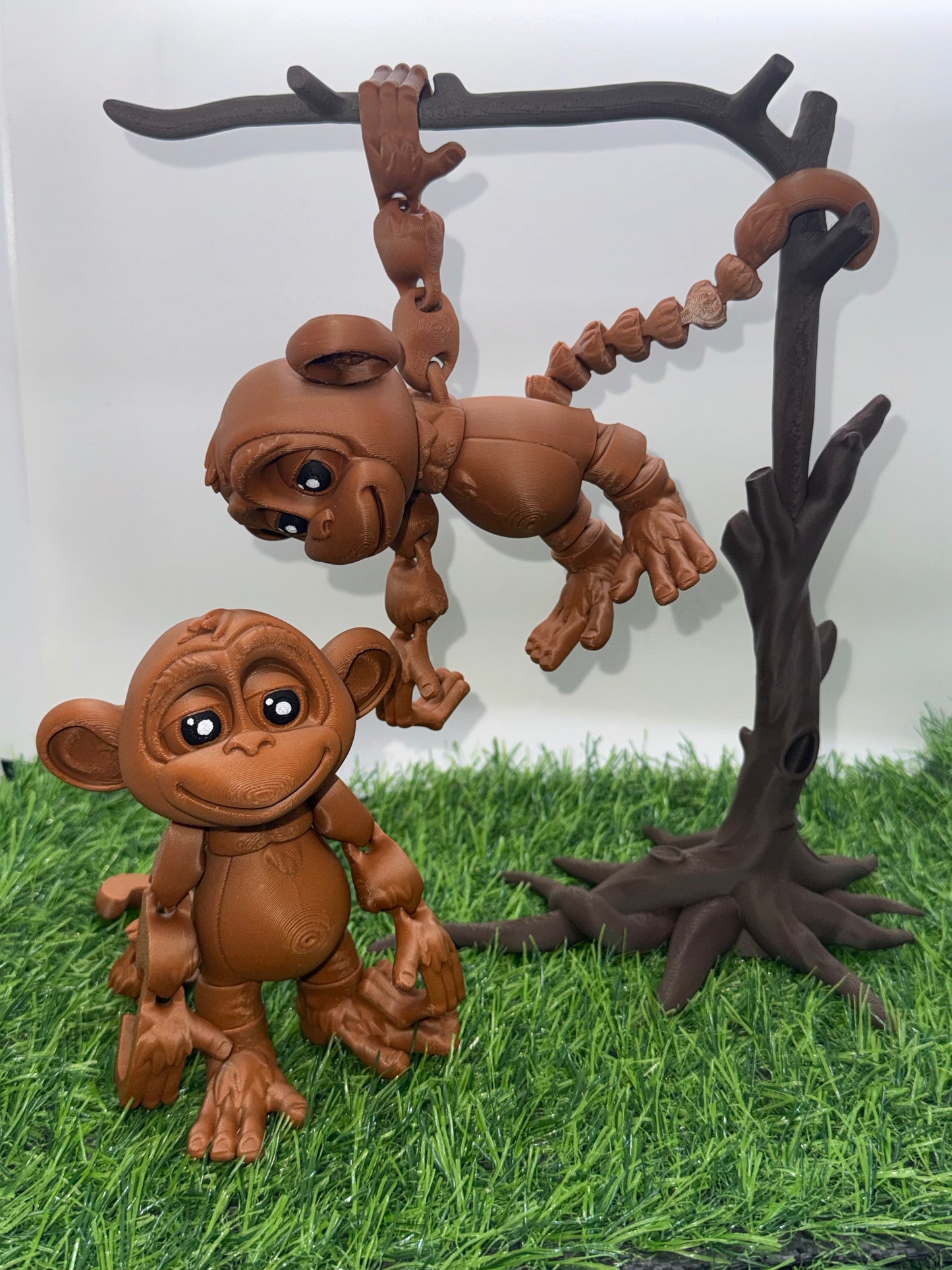 Articulated Monkey - Optional Tree - 3d Printed