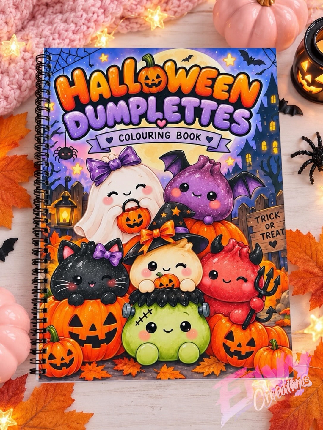 Halloween Dumplettes | Colouring Book