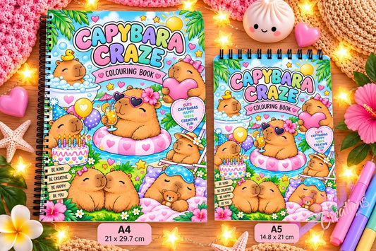 Capybara Craze | Colouring Book