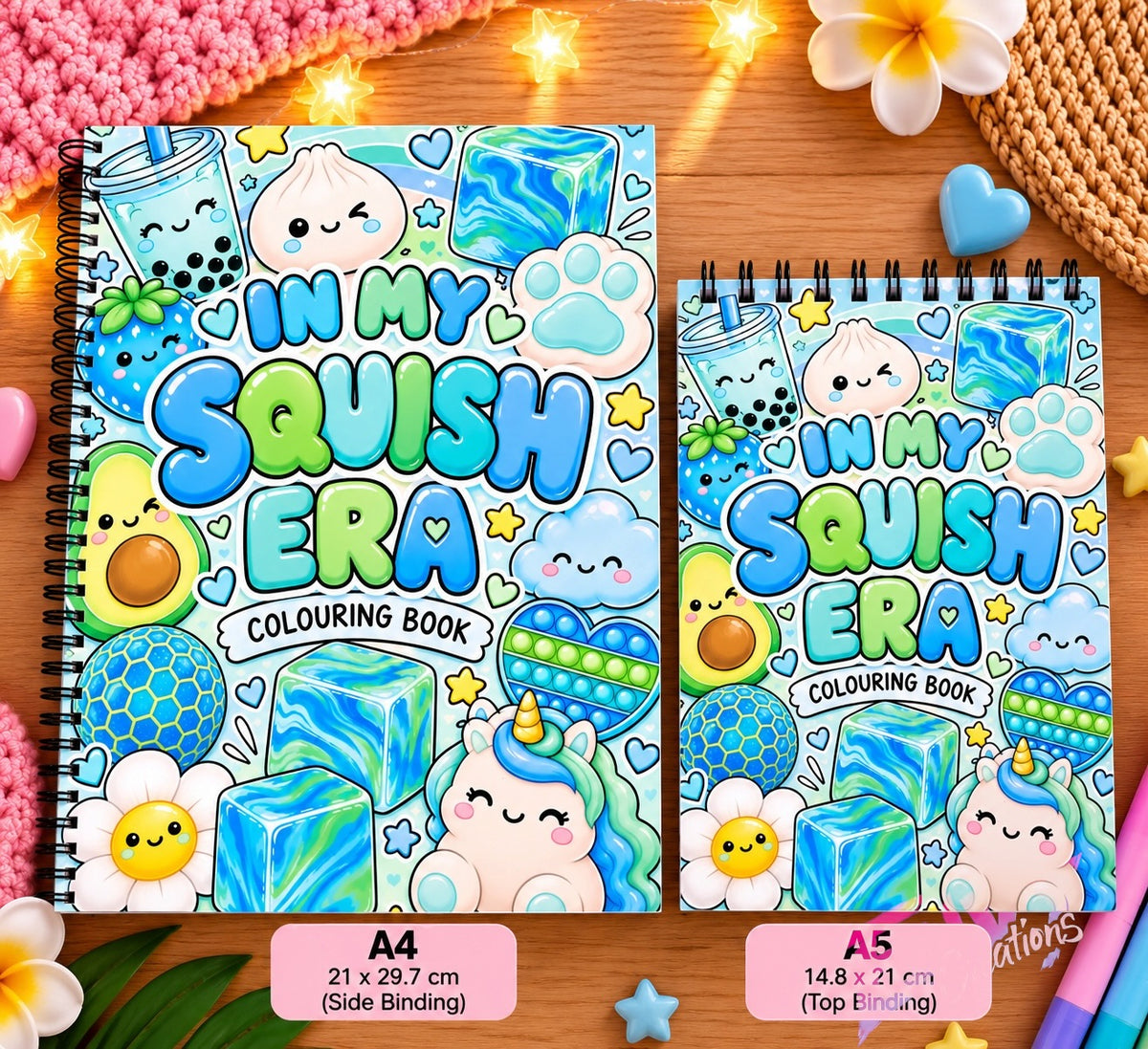 In My Squish Era | Blue | Colouring Book