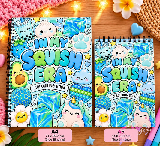 In My Squish Era | Blue | Colouring Book