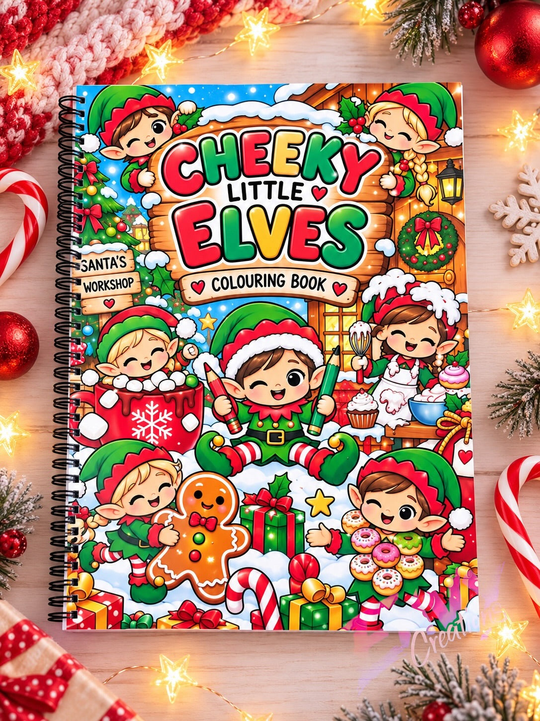 Cheeky Little Elves | Colouring Book