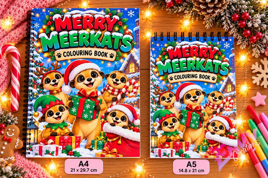 Merry Meerkats | Colouring Book