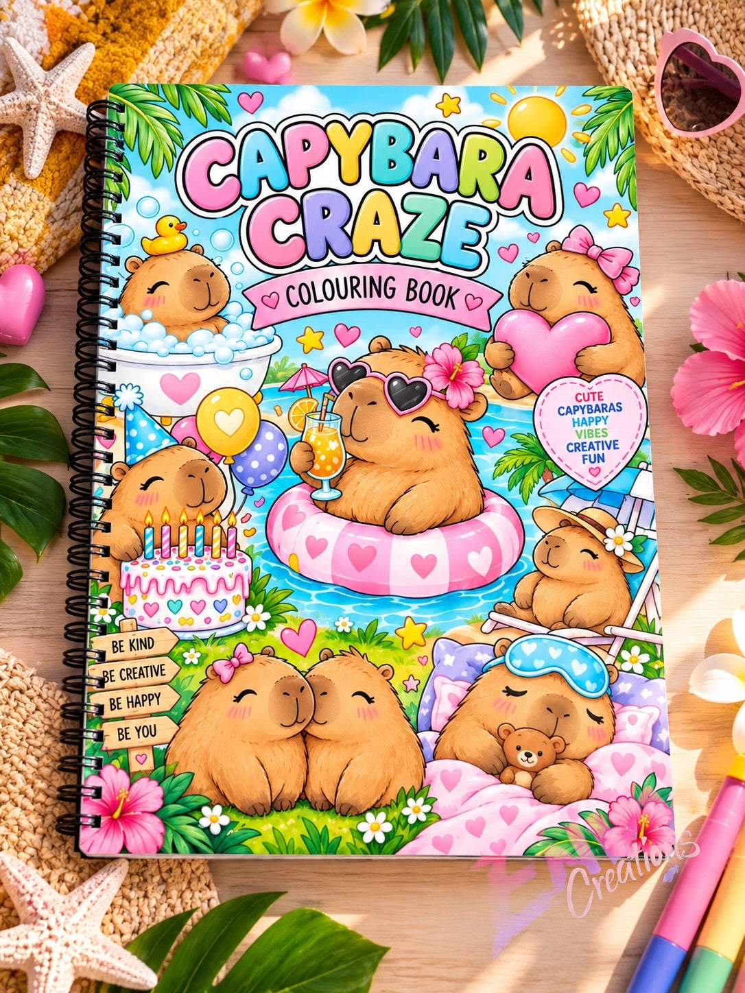 Capybara Craze | Colouring Book
