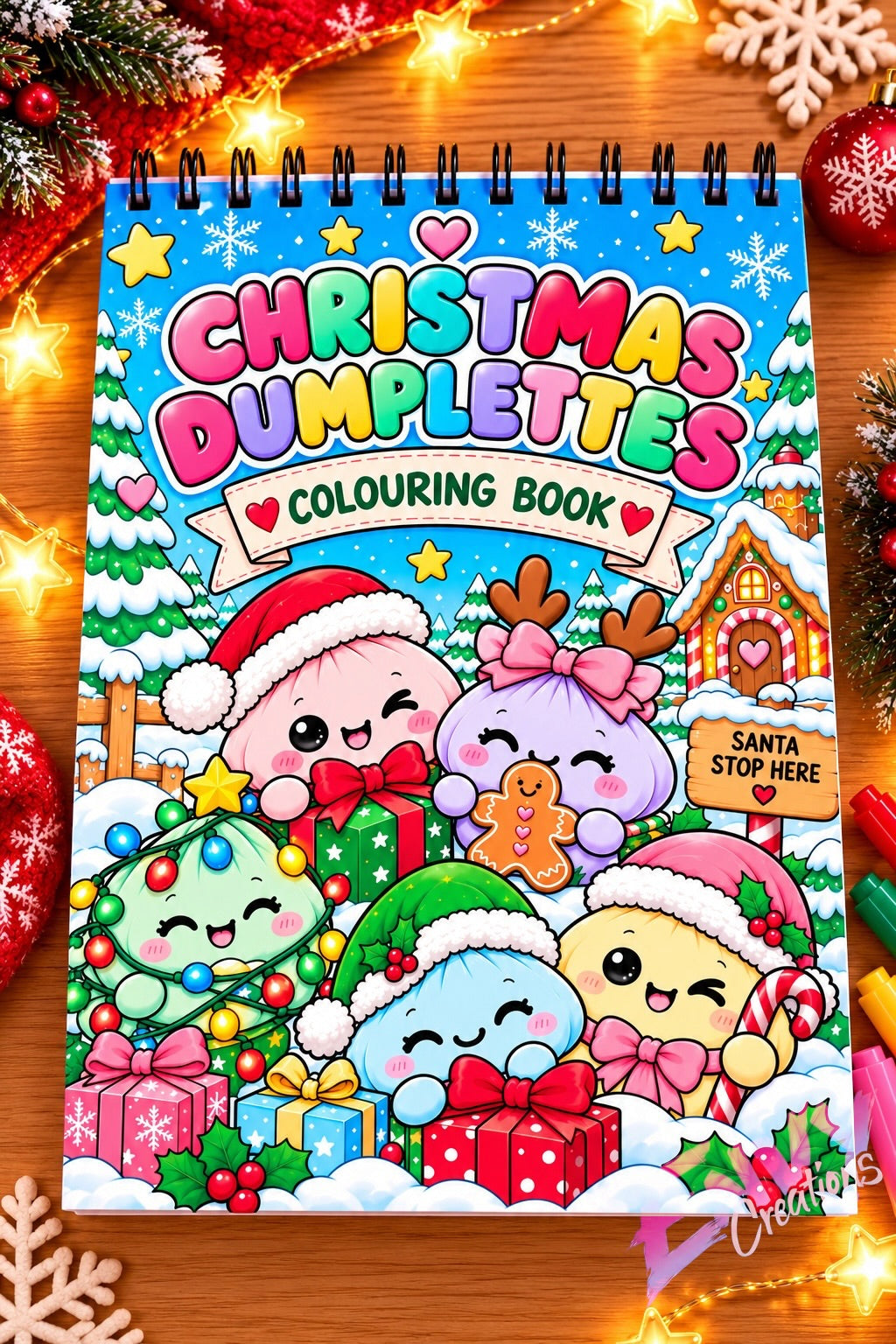 Christmas Dumplettes | Colouring Book