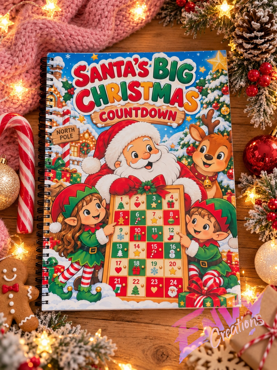 Santa's Big Christmas Countdown | Colouring Book