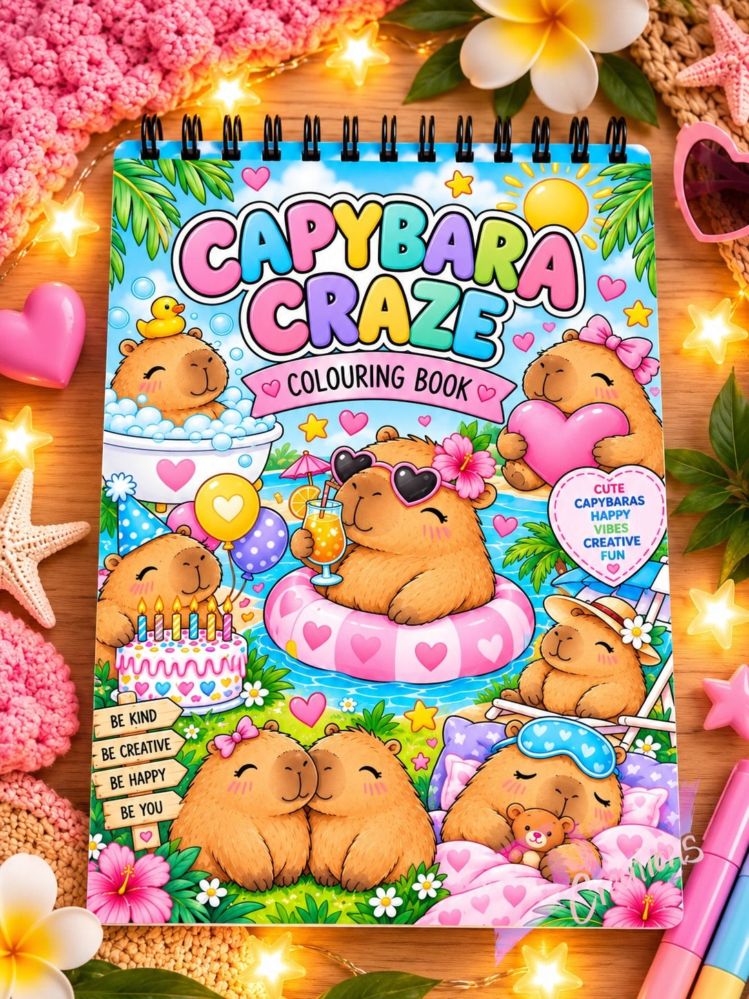 Capybara Craze | Colouring Book