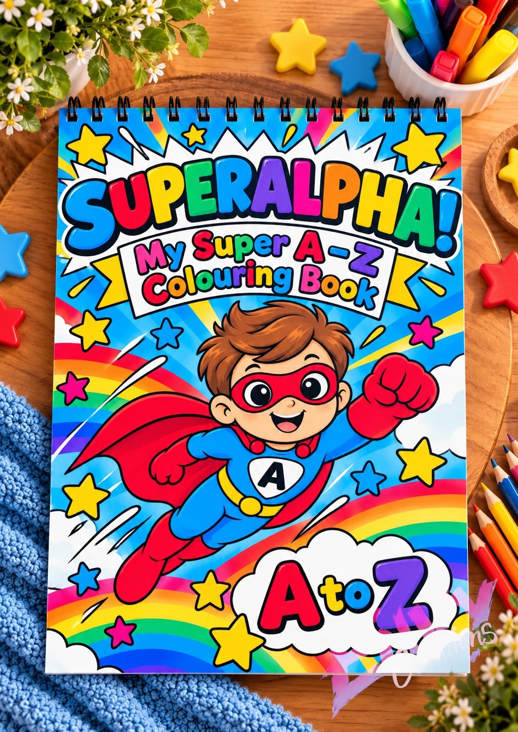 My Super A-Z | Superalpha Boys | Colouring Book
