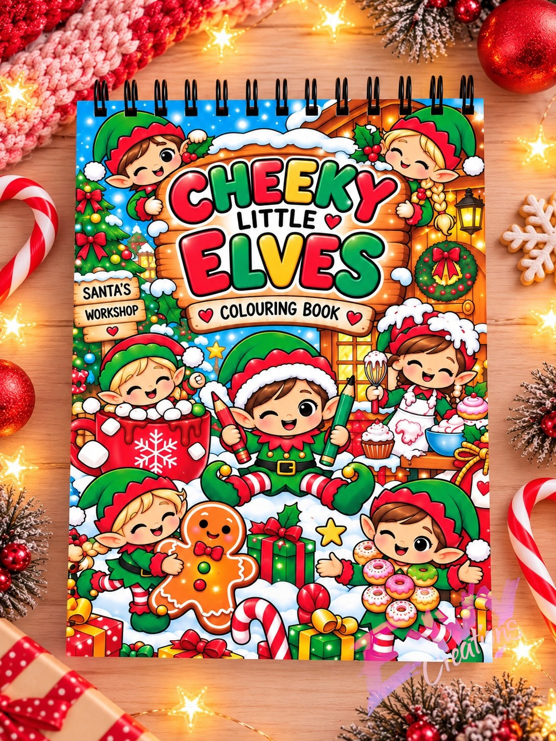 Cheeky Little Elves | Colouring Book