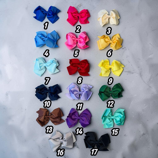 Large Hair Bow Clips