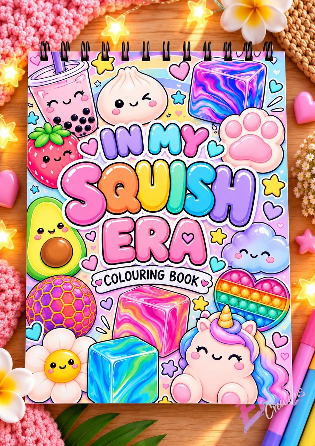 In My Squish Era | Pink | Colouring Book
