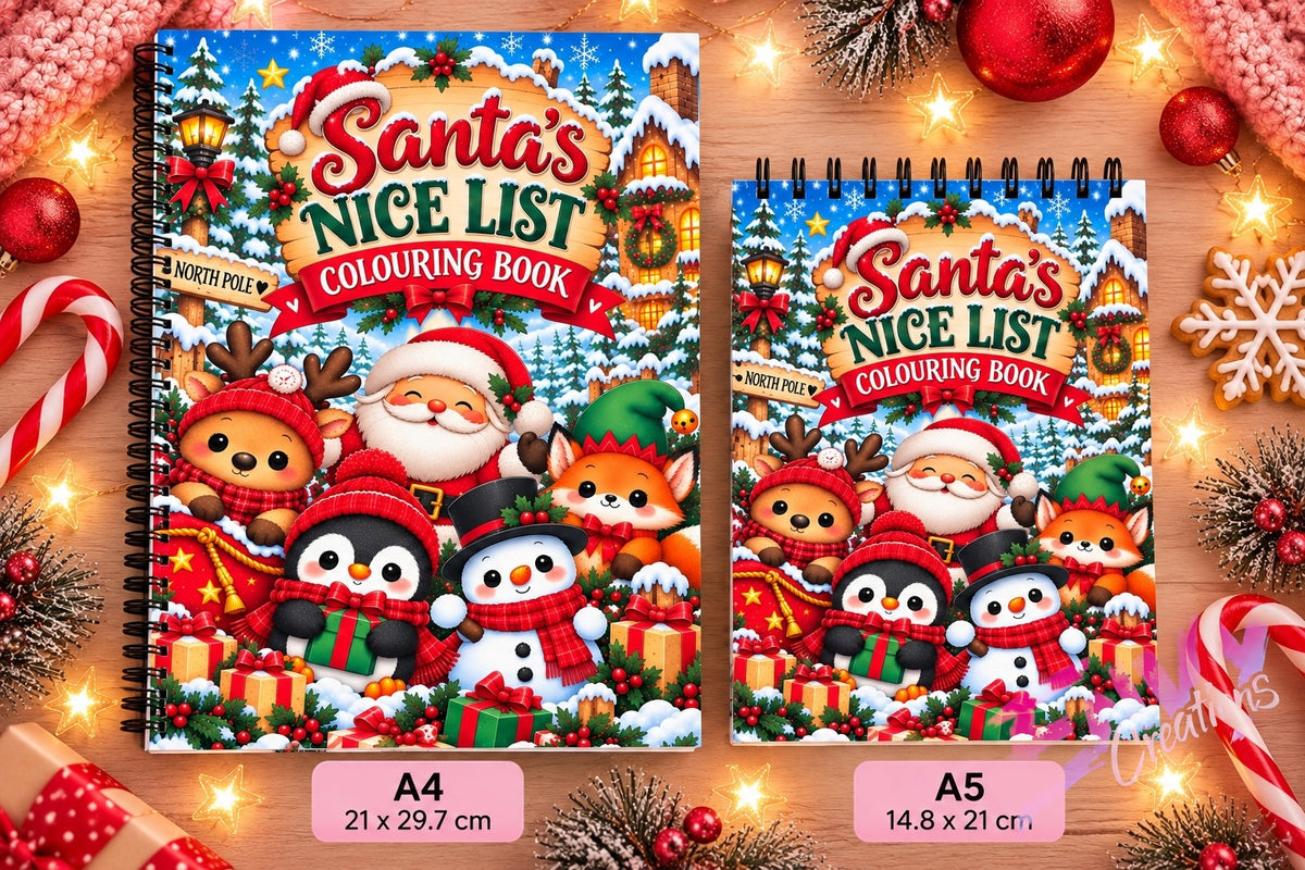 Santa's Nice List | Colouring Book