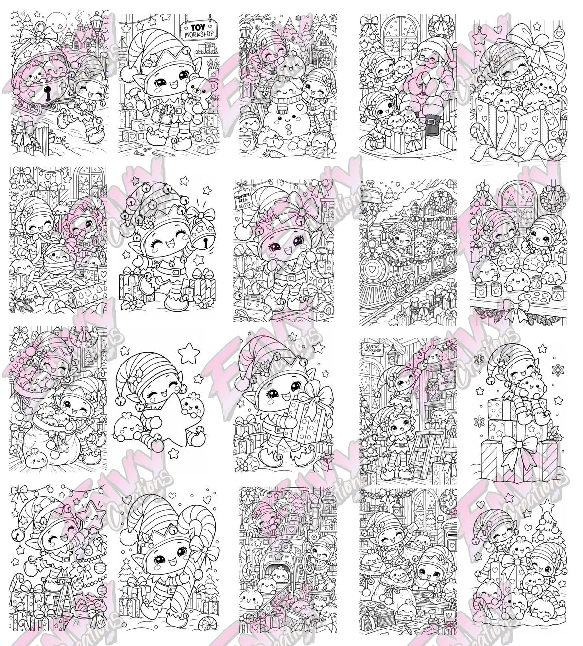 Dumplettes Elf Adventures | Colouring Book