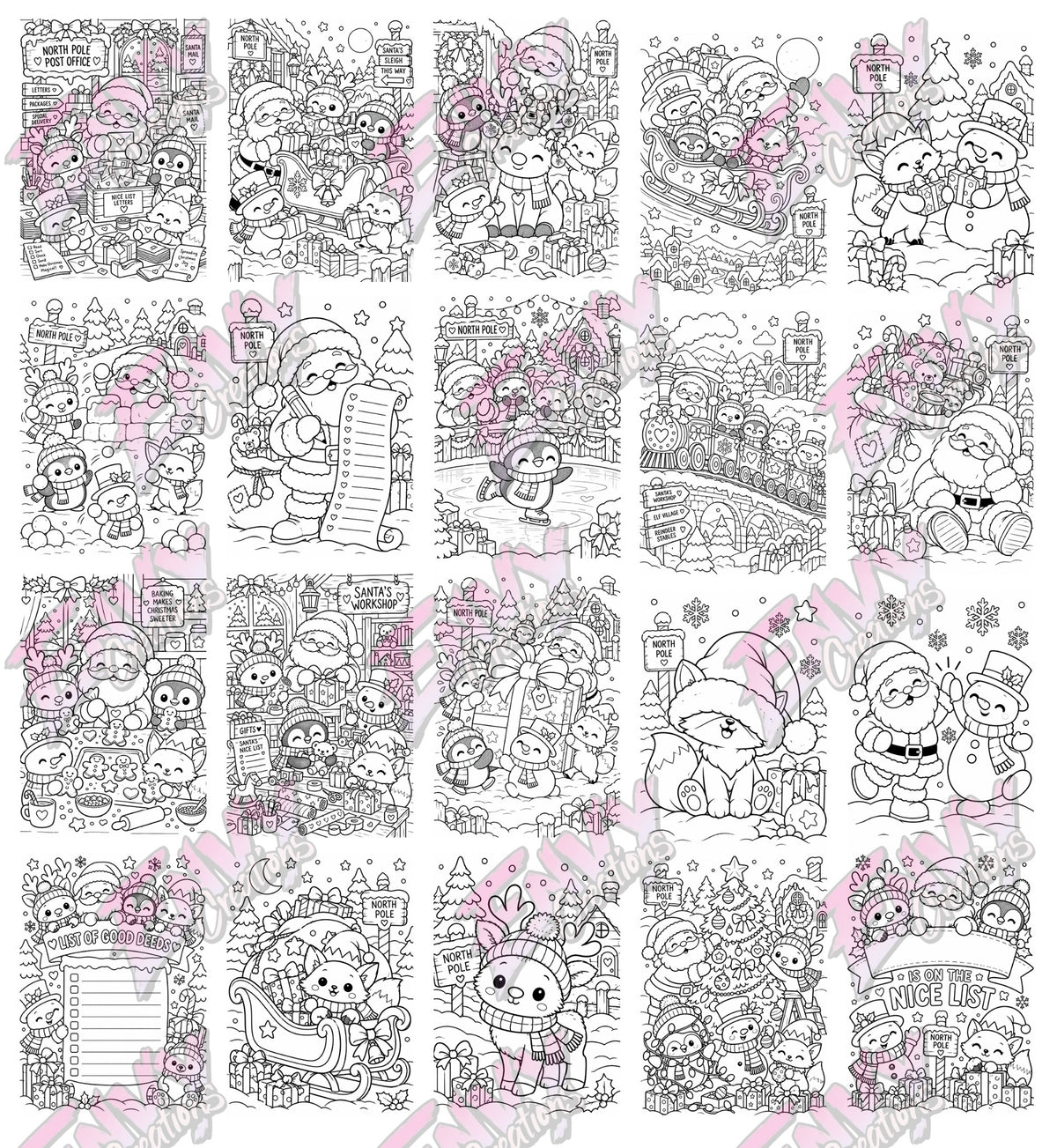 Santa's Nice List | Colouring Book