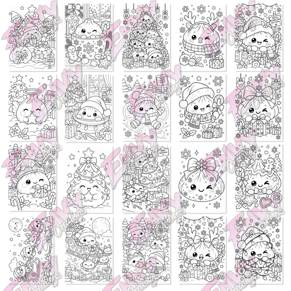 Christmas Dumplettes | Colouring Book